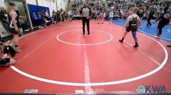 100 lbs Quarterfinal - Hunter Hughes, R.A.W. vs Eli Phillips, Grove Takedown Club