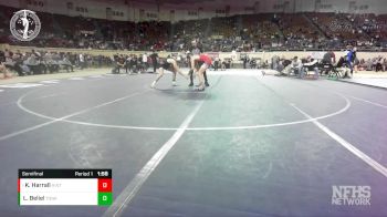 3A-165 lbs Semifinal - Kyle Harrall, HINTON vs Landon Beliel, TONKAWA