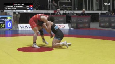 57kg Round 4 - Laurence Beauregard, Montreal Wrestling Club vs Olivia Lichti, Hamilton Wrestling Club