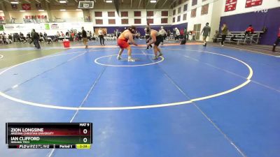 285 lbs Champ. Round 3 - Ian Clifford, Indiana Tech vs Zion Longsine, Arizona Christian University