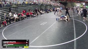 110 lbs Quarterfinals (8 Team) - Conner Spaletta, Idaho vs Case Simmons, Kentucky