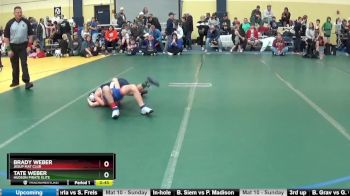 75 lbs Round 3 - Brady Weber, Jesup Mat Club vs Tate Weber, Hudson Pirate Elite