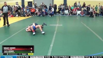 75 lbs Round 3 - Brady Weber, Jesup Mat Club vs Tate Weber, Hudson Pirate Elite