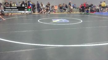 138 lbs Cons. Round 2 - Boston Luevano, Pontotoc City vs Chase Perkins, Picayune High School