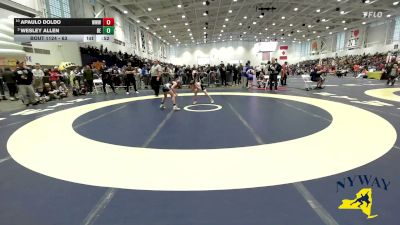 63 lbs Semifinal - Wesley Allen, Brawler Elite vs Apaulo Doldo, Warrior Warehouse Wrestling