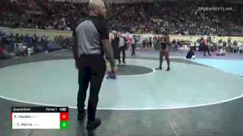 185 lbs Quarterfinal - Caris Morris, Sapulpa vs Kali Hayden, Union