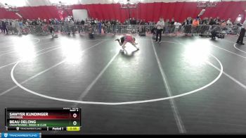 106 lbs Semifinal - Sawyer Kundinger, Wisconsin vs Beau DeLong, CrassTrained: Weigh In Club