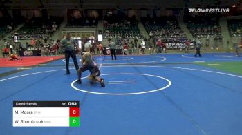 110 lbs Consolation - Mekko Moore, Bristow Wrestling Club vs Wyatt Shambrook, Ram Wrestling Academy