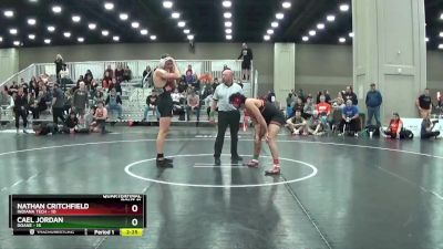 197 lbs Quarters & 1st Wb (16 Team) - Nathan Critchfield, Indiana Tech vs Cael Jordan, Doane