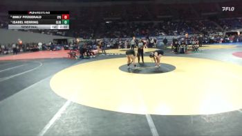 6A/5A Girls 155 Semifinal - Isabel Herring, Cleveland Girls vs Emily Fitzgerald, Eagle Point Girls