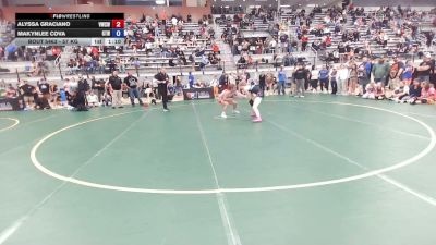 57 kg Cons. Rd Of 32 - Alyssa Graciano, Victory Wrestling-Central WA vs Makynlee Cova, Golden Tribe Wrestling