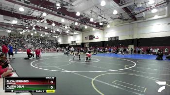 105 lbs Champ. Round 1 - Austin Desai, Burbank vs Alicia Serratos, Santa Ana