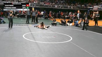 6A 100 lbs Champ. Round 1 - Ellie Finkel, Austin Bowie vs Trinitee Hobbs, Coppell