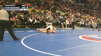 175 Class 2 lbs Cons. Semi - Owen Britton, Southern Boone vs Galen Christiansen, Mid-Buchanan