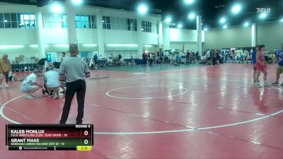 150 lbs Round 5 (6 Team) - Grant Maas, Nebraska Green Machine (Dev B) vs Kaleb Monlux, S.E.O. Wrestling Club- Team White