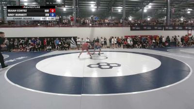 57F kg Champ. Round 1 - Isaiah Cortez, Spartan Combat RTC/ TMWC vs Grey Burnett, Burnett Trained Wrestling