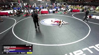 165 lbs Cons. Round 2 - Hunter Givens, California vs Bryce Birkett, California