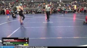 Round 1 - Luc Davis, Midwest Destroyers vs Colbyn Peters, Central City Youth Wrestling