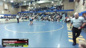 235lbs Semifinal - Kanora Diederichs, Kennedy Catholic (Girls) vs Bianca Miranda, Liberty (Girls)