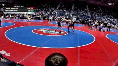 1A-215 lbs Cons. Round 1 - Gage Medlock, McIntosh County Academy vs Shaw Branch, Kings Ridge