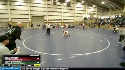 62 lbs Quarterfinal - Ezra Gamber, Shootbox Wrestling Club vs Crew Gutierrez, Sanderson Wrestling Academy