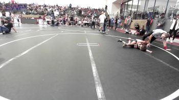 43 lbs Consi Of 8 #1 - Easton Wright, Cushing vs Rayezz Swindall, Ponca City Wildcat Wrestling