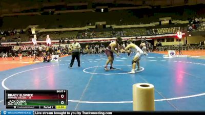 285 lbs Placement (4 Team) - Jack Dunn, John Hopkins vs Brady Elswick, Roanoke College