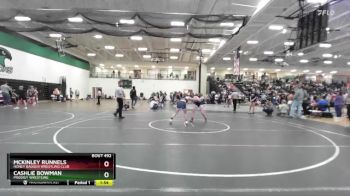 120 lbs Cons. Round 3 - Cashlie Bowman, Prodigy Wrestling vs Mckinley Runnels, Honey Badger Wrestling Club