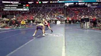 1A-113 lbs Champ. Round 1 - Luke Buckingham, Central Decatur vs Brodie Johnsen, Logan-Magnolia