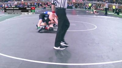 D1-126 lbs Quarterfinal - Richard Davis, Bloomfield Hills Brother Rice vs Jamison Gregory, Detroit Catholic Central