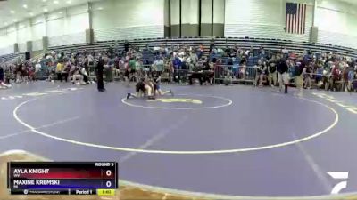 70-75 lbs Round 3 - Ayla Knight, WV vs Maxine Kremski, MI