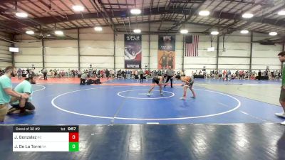 112 lbs Consi Of 32 #2 - Jaycob Gonzalez, NC vs Jacob De La Torre, VA