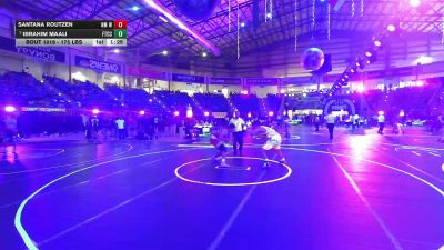 175 lbs Quarterfinal - Santana Routzen, NM Wolf Pack vs Ibrahim Maali, Ftcc
