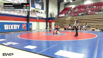 144 lbs Rr Rnd 2 - CASH MCVAY, Rose Hill vs Julius Caygill, Bixby