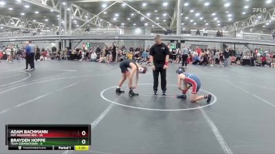 96 lbs Round 1 (4 Team) - Adam Bachmann, Mat Assassins Red vs Brayden Hoppe, Team Germantown