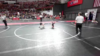 57 lbs Champ. Round 2 - Theodore Ecklund, Badger Youth Wrestling vs Cayson Thiel, Kimberly Wrestling Club