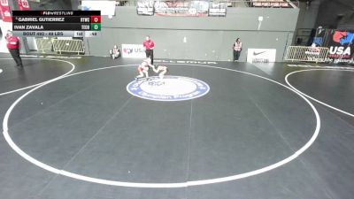 49 lbs Cons. Sub-quarters - Gabriel Gutierrez, Ripon Tribe Wrestling Club vs Ivan Zavala, Team Coalinga