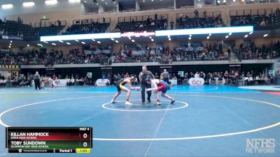 135 lbs Cons. Round 3 - Killan Hammock, Sitka High School vs Toby Sundown, Scammon Bay High School