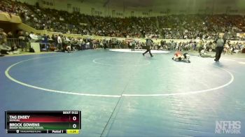 5A-132 lbs Semifinal - Tag Ensey, Duncan vs Brock Gowens, Bishop Mcguinness School