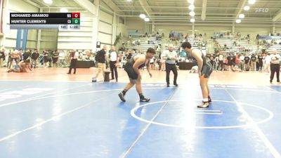 285 lbs Round Of 64 - Mohamed Amamou, MA vs Hunter Clements, CA