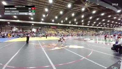 82 lbs Cons. Semi - Everly Himanga, BERESFORD vs Mira Wagner, Sioux Valley Wrestling