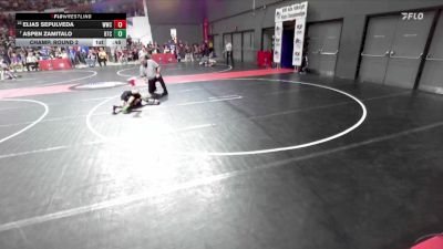 51 lbs Champ. Round 2 - Aspen Zamitalo, B.A.M Training Center vs Elias Sepulveda, Watertown Wrestling Club