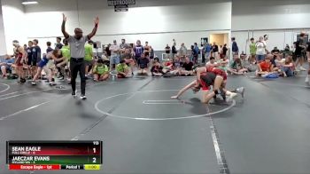 113 lbs Round 5 (8 Team) - Jaeczar Evans, Myland WA vs Sean Eagle, Full Circle