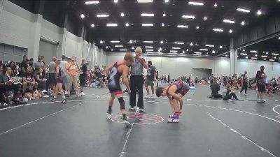 76 lbs Round 2 (8 Team) - Garrett Raley, Backyard Brawlers Gold vs Asher Watson, Backyard Brawlers Red