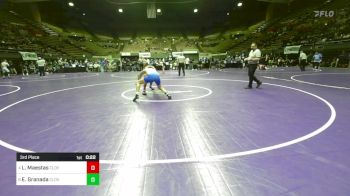 134 lbs 3rd Place - Leo Maestas, Clovis West vs Eli Granada, Clovis