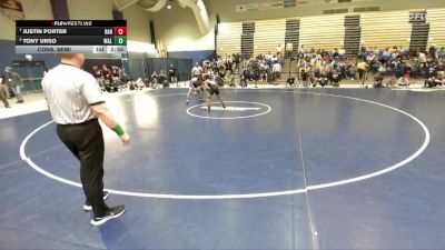 125 lbs Cons. Semi - Tony Urso, Washington & Lee vs Justin Porter, Randolph