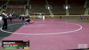 5A 138 lbs Semifinal - Brody Edwards, Beauregard HS vs Thomas `jay` Zito Iii, John Carroll Catholic HS