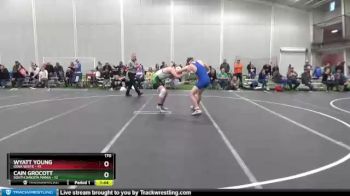 170 lbs Round 1 (8 Team) - Wyatt Young, Iowa White vs Cain Grocott, South Dakota Mania