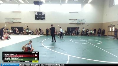 43-47 lbs Round 3 - Ryker Salcedo, Punisher Wrestling Company vs Beau Bereta, Cherry Creek Wrestling Club