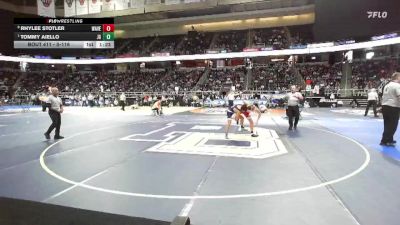 II-116 lbs Quarterfinal - Tommy Aiello, John Glenn vs Rhylee Stotler, Waverly